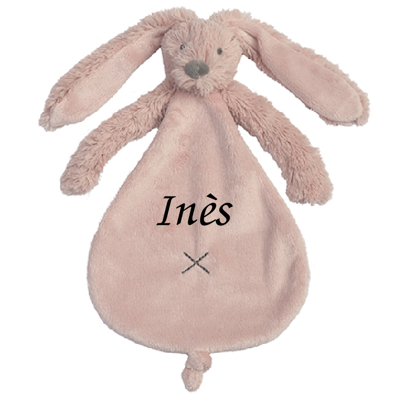  - richie the rabbit - comforter old pink 25 cm 